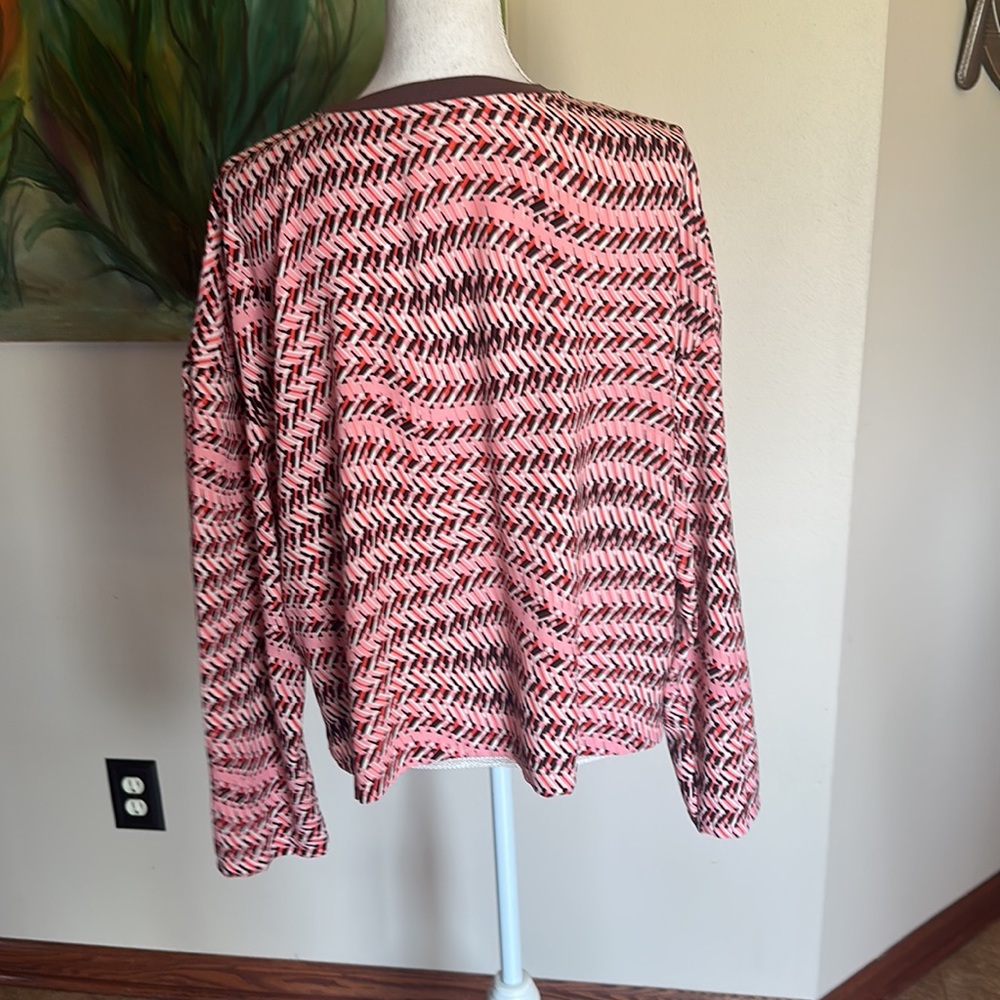 Open Edit Colorful Long-Sleeve Blouse - Picture 5 of 6